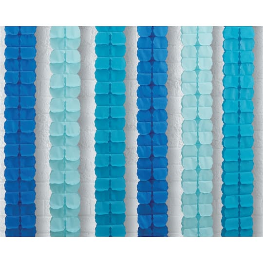 12ft. Blue Leaf Tissue Paper Garlands by Celebrate It&#x2122;